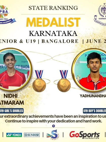 Yadav Pro Badminton Academy - Student-Athlete Development Program National & State Level Champions photo 15