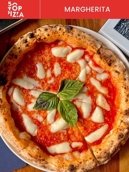Our Margherita made the list of customer favourites from 50 Top Pizza. It's the heart of our menu.
