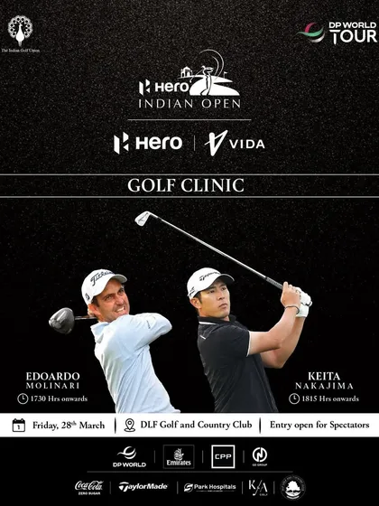 We were proud to host a golf clinic with world-class players Edoardo Molinari and Keita Nakajima during the Hero Indian Open, with entry open for spectators to learn from the best.