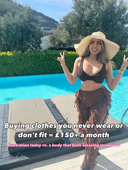 Buying clothes that don't fit or you never wear costs you money and confidence. Imagine investing that into a body that feels amazing in anything.