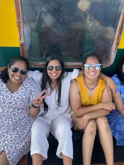 Laughter, sunshine, and good company. Capturing a joyful moment during one of our excursions in Sri Lanka. These are the memories we cherish.