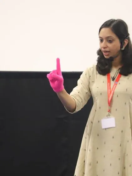 Using a simple finger puppet to tell a story to the early years students at BIS Bengaluru. Sometimes the smallest puppets make the biggest impact.