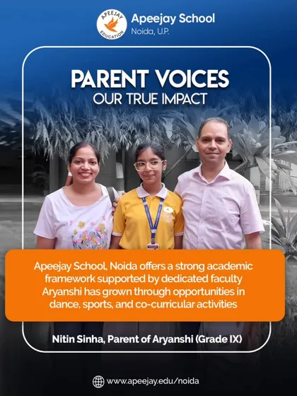 The trust of our parent community is our greatest strength. We are grateful for partners like Mr. Nitin Sinha, who recognize our commitment to providing a strong academic framework supported by diverse co-curricular opportunities.