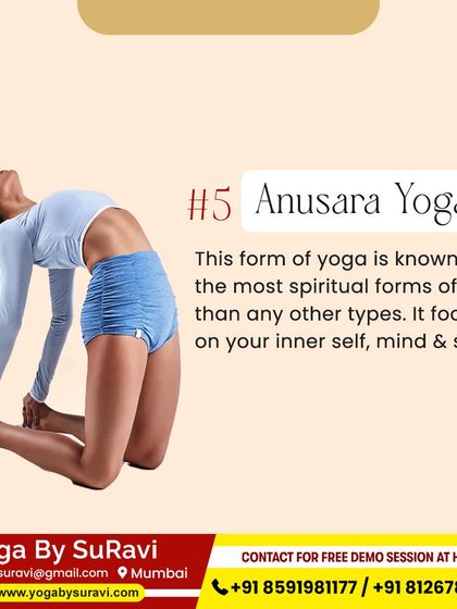 Anusara Yoga is one of the most spiritual forms we teach, focusing on connecting your inner self, mind, and soul.
