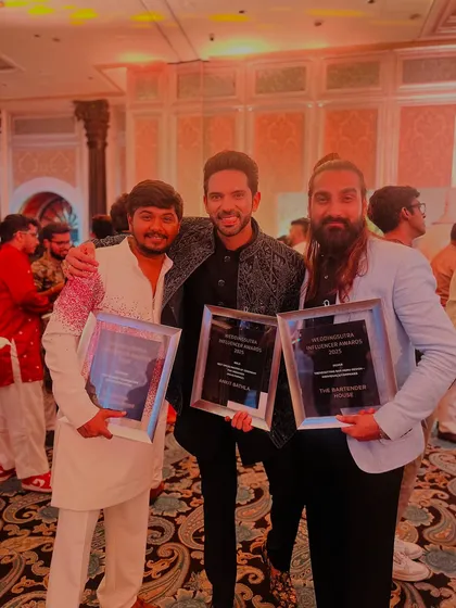 Celebrating with fellow award winners. Being recognized among the best in the industry is a huge motivation to keep pushing the boundaries of event entertainment.