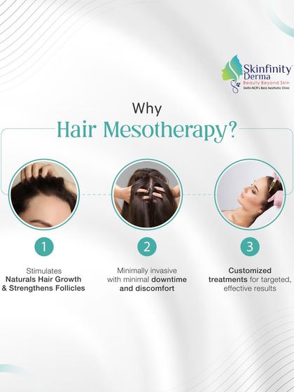 Hair Mesotherapy is a targeted treatment that delivers essential nutrients directly to your scalp. It's a minimally invasive way to stimulate growth, strengthen follicles, and achieve fuller, healthier hair with customized formulations.