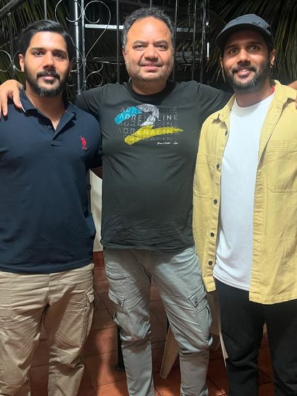 With my brother and director Dr. Suri. We collaborate closely with directors to understand their vision and design action that fits the tone and style of their movie.