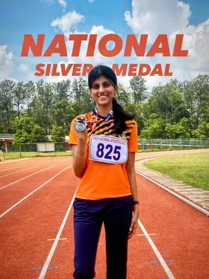 This is what hard work looks like. I am so proud of our athlete Sarah for clinching a National Silver Medal in the 4x100m relay. This is a testament to her dedication and speed.