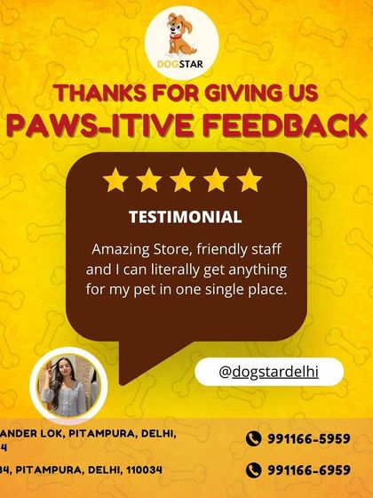 We love getting "paws-itive" feedback! This testimonial highlights what we strive to be: an amazing store with friendly staff where you can get everything for your pet in one single place.
