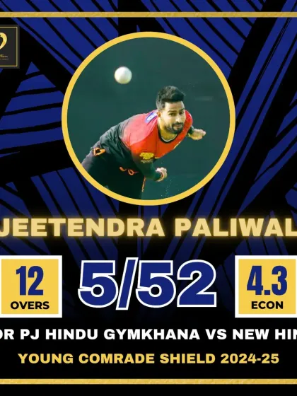 Jeetendra Paliwal bowls a stunning 5-wicket spell in the Young Comrade Shield.