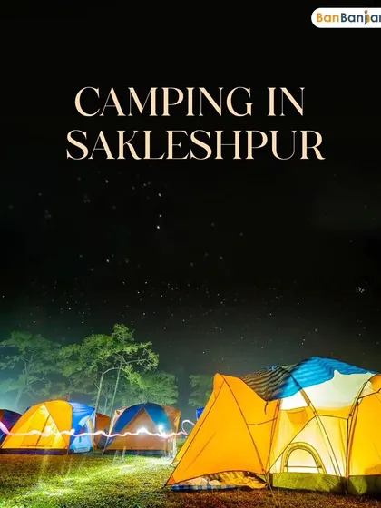 Camp under a blanket of stars in Sakleshpur. Our camping trips are a great way to disconnect and enjoy a bonfire with friends.
