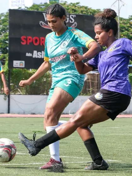 A fierce tackle for the ball. We teach our players to be strong, aggressive, and to fight for every possession.