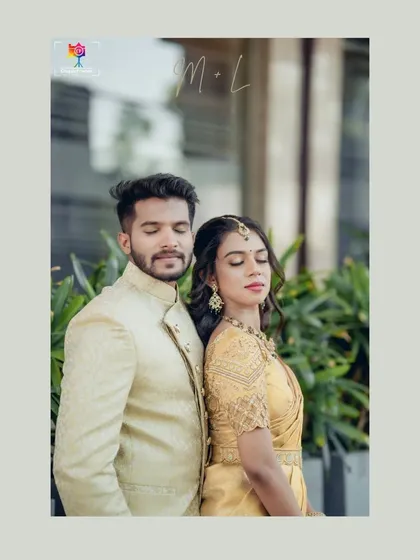 A serene portrait of the couple with their eyes closed, lost in the moment. This shot emphasizes trust and a deep, quiet connection.