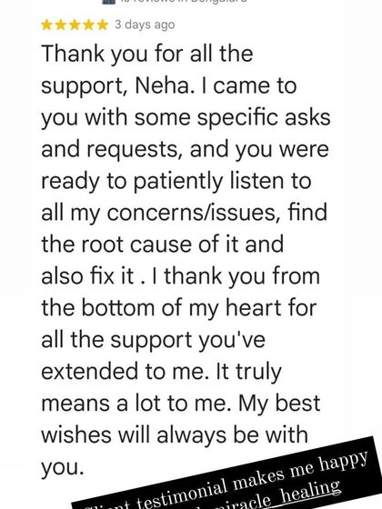 This client came with specific concerns, and I was able to patiently listen and help find and fix the root cause. Their heartfelt thanks mean the world to me.