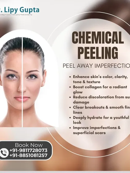 Chemical peels are a cornerstone of corrective skincare. This graphic outlines the many benefits, from enhancing skin tone and texture to boosting collagen and clearing breakouts. It's a versatile treatment that I use to address a wide range of imperfections and deliver a youthful look.