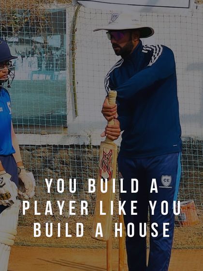 Building the 'Thinking Cricketer' photo 8