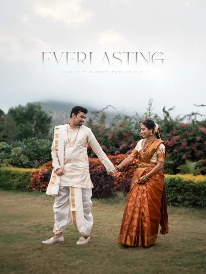 This portrait of a couple in traditional South Indian wedding attire showcases the elegance and rich heritage of their culture. I work to create images that are not only beautiful but also serve as a proud testament to your roots.