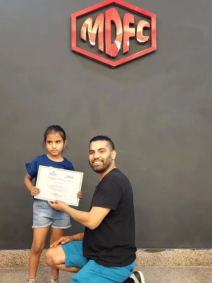 Her hard work paid off. Celebrating her progress on International Dance Day.