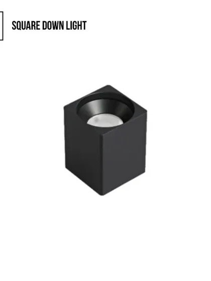 The Square Down Light is a versatile surface-mounted fixture. Its clean, geometric form adds a modern touch, while its focused beam provides excellent accent or task lighting.