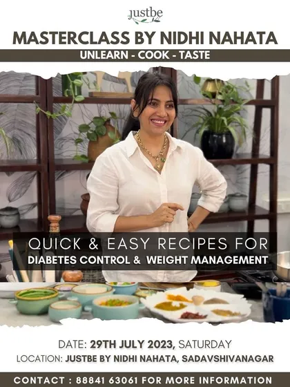 I believe our kitchen is our 'farmacy'. In my masterclasses, I teach quick and easy recipes for things like diabetes control and weight management. I show you how to create delicious, nourishing meals that help you build a better, more mindful relationship with food.