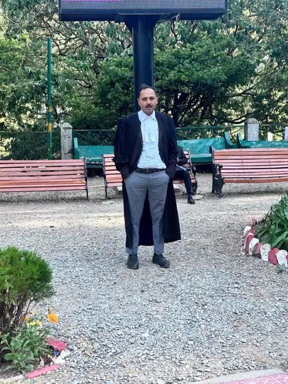 On the grounds of the Nainital High Court. Being an advocate is a demanding profession that requires constant learning and dedication.