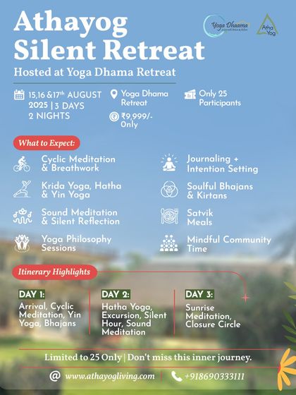AthaYog Living - Yoga & Wellness Retreats Silent Retreats: Find Your Inner Peace (Nemmadi) photo 4