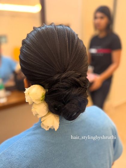 Shruthi - Bridal & Event Hairstyling Elegant Bridal Buns & Updos photo 12