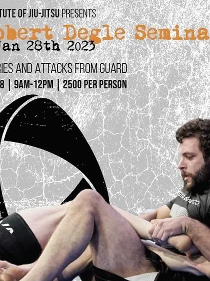 We were honored to host a seminar with leg lock specialist Robert Degle, focusing on entries and attacks from the guard.