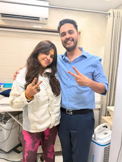 With the boss lady herself, Ekta Kapoor. I'm grateful for the trust that leaders from every field place in my work.