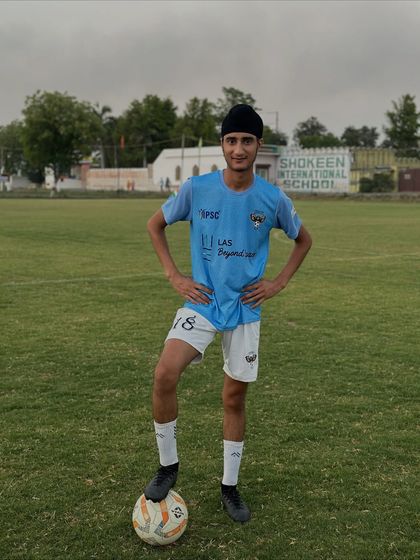 A smiling face on the field. This is the passion and love for the game we want to see in all our players.