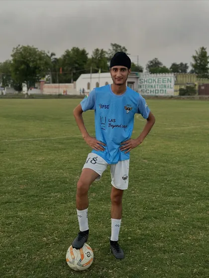 A smiling face on the field. This is the passion and love for the game we want to see in all our players.