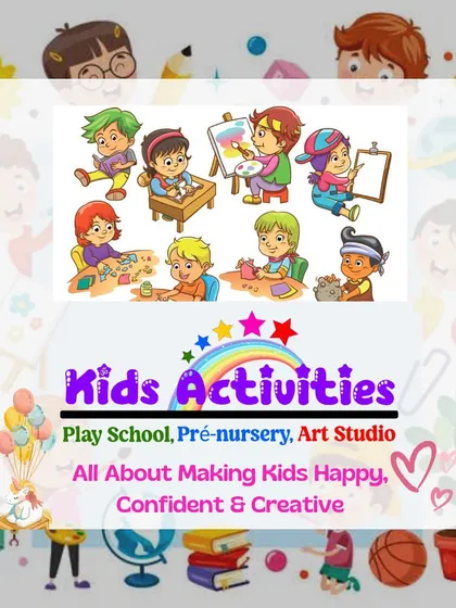 This graphic sums up my mission: it's all about making kids happy, confident, and creative. When you join our community, you become part of a special family where we learn and grow together. Admissions are always open.
