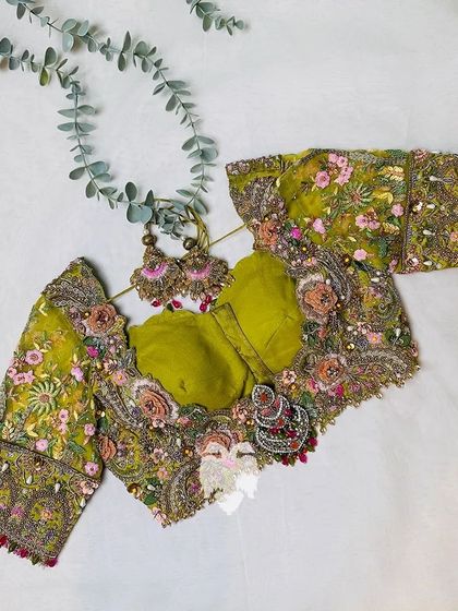 Blouse House by Mahitha Prasad - Custom Blouse Design & Embroidery A Closer Look: The Art of Embroidery photo 38