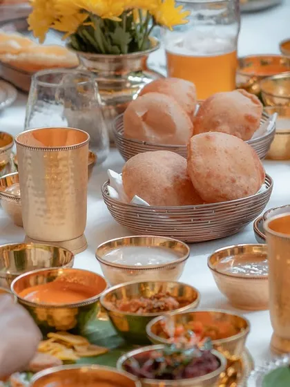The joy of a shared meal. Our Sadya ON A ThAli (SONATA) for Diwali brings friends and family together around a table laden with the diverse flavours of Kerala.