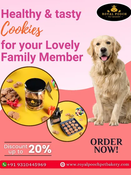 A simple cookie can bring so much happiness. I bake these healthy and tasty cookies as if they were for my own family, using real ingredients you can trust. They are the perfect crunchy reward for your lovely family member.
