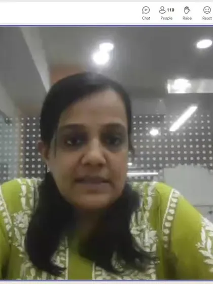 A screenshot of our expert, Preethi Shukla, leading a webinar on Financial Wellness Strategies for Encora employees. The session focused on smart investment strategies and wealth-building techniques to empower employees in their financial journey.