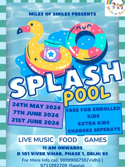 Get ready to make a splash! Our Splash Pool days are a highlight of the summer, complete with music, food, and games.