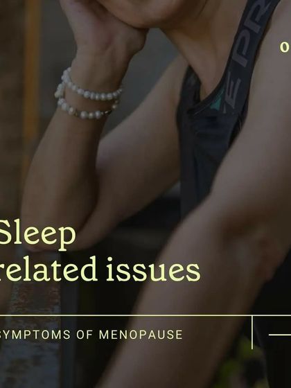 This post addresses sleep issues commonly associated with menopause.