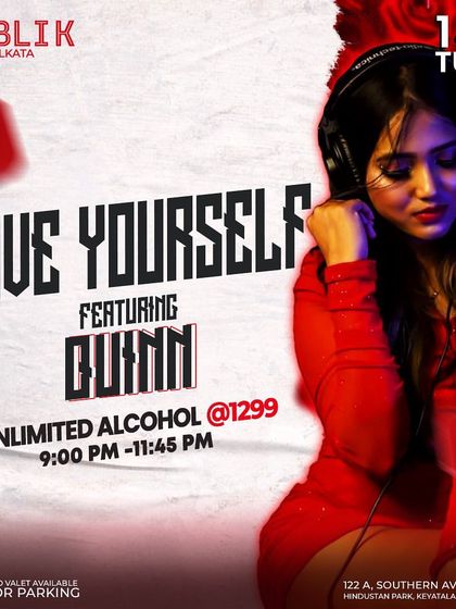 A flyer for a Valentine's Day event with a "Love Yourself" theme. I can cater to any party theme, from romantic to high energy.