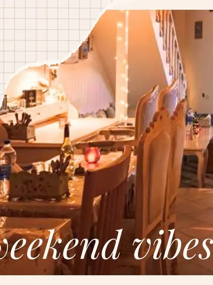 Weekend vibes are all about finding a comfortable spot to relax. Our long tables are perfect for catching up with friends and family over good food and drinks.