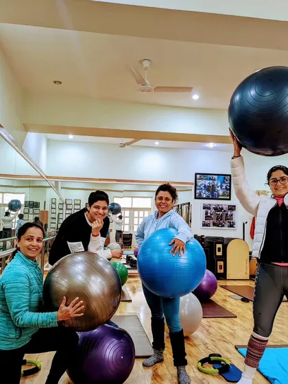 More fun with the ball! We believe that workouts should be joyful.