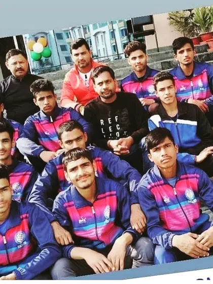 Our team looking sharp in their official tracksuits, ready for a tournament.