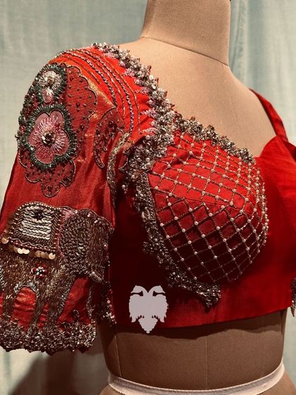 Blouse House by Mahitha Prasad - Custom Blouse Design & Embroidery Reception & Sangeet Glamour photo 4