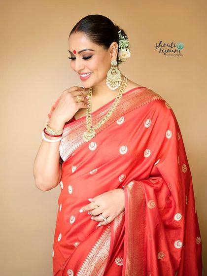 A candid, smiling portrait of Bipasha from the family celebration. Even during traditional events, I look for those moments of unposed joy and radiance.