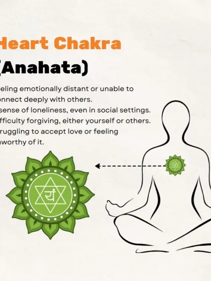 An unbalanced Heart Chakra (Anahata) can lead to feeling emotionally distant or struggling with forgiveness. We guide you on how to open it.