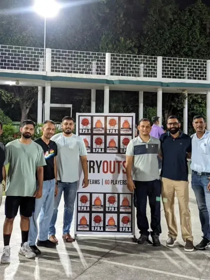 Officials and organizers at the UPBA Basketball League Tryouts. We are deeply involved in the growth of basketball in the region.