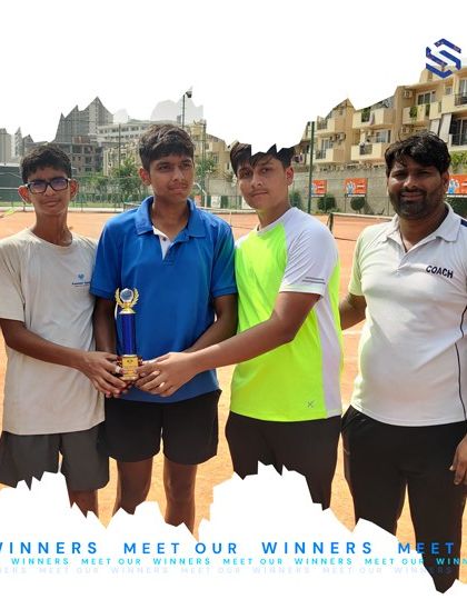 Another victory for our talented players. Posing with their coach and trophy, this team represents the spirit of excellence we foster at the academy.