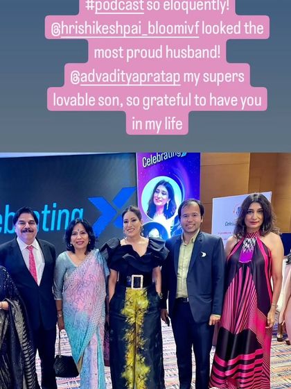 A group photo from the podcast event. I am so grateful for my son and my supportive husband, who are my pillars of strength.