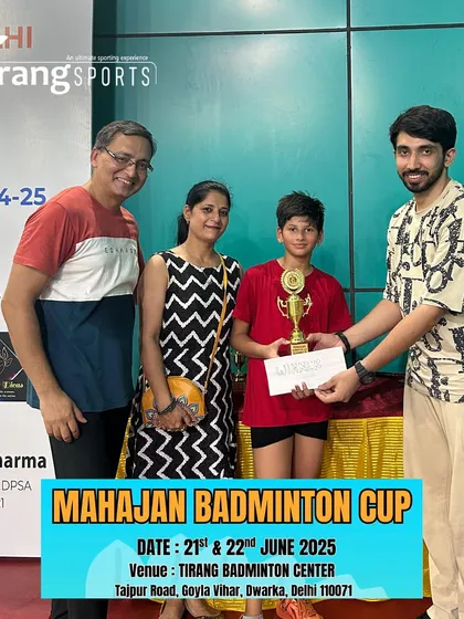 A winner with his proud parents. My events are family-friendly and create a supportive atmosphere for young athletes.