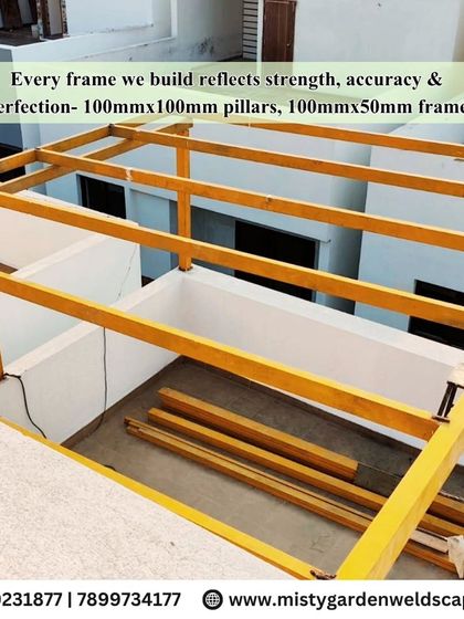 Every frame I build reflects strength, accuracy, and perfection. This structure uses 100mm x 100mm pillars and a 100mm x 50mm frame for robust support.
